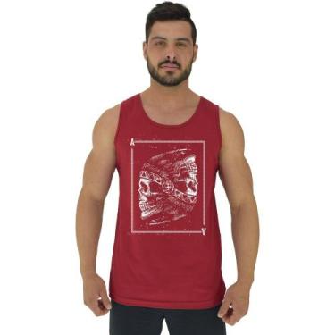 Imagem de Regata Clássica Masculina MXD Conceito Ás Indígena, GG, Vermelho