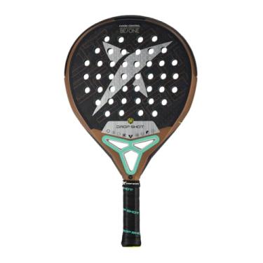 Imagem de Drop Shot Axion Control 2024 – Raquete de padel com absorção de choque, ótimo controle e potência – Padel profissional (amarelo), marrom