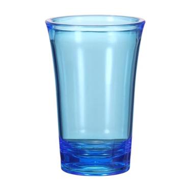 Imagem de HARFINGTON Copos de shot de poliestireno de 34 g Copos de shot ombré multicoloridos a granel para coquetéis redondos copos de shot bebidas alcoólicas, azul