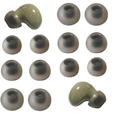 Imagem de Mijusun Pontas Auriculares de Silicone para Galaxy Buds 2, Compatíveis com Galaxy Buds2/Galaxy Buds+, à Prova de Poeira, Preto