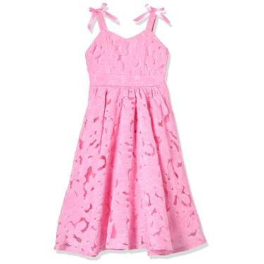 Imagem de Speechless Vestido de festa maxi jacquard de organza sem mangas para meninas, rosa, 16