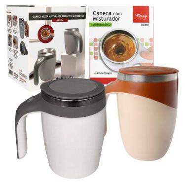Imagem de Caneca Mixer Automática Inox 380ml Misturador Elétrico Suave - Wincy