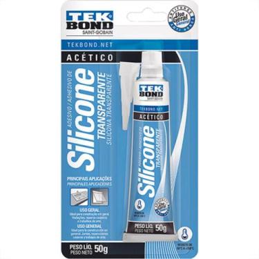 Imagem de Cola Silicone 50G Tekbond Transp Blist - Kit C/12 Unidades
