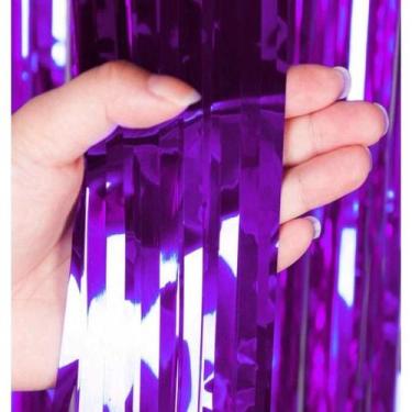 Imagem de Cortinas Metalizada Lisa Decoração de Festa, Aniversário, Chá de bebê,