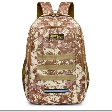 Imagem de Mochila masculina Escolar Camuflada Tática  Grande, Resistente e Versá
