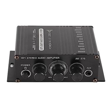 Imagem de Amplificador de carro Grcfumo, mini amplificador portátil de 12V, amplificador de motocicleta com qualidade de som claro para carro, moto e casa