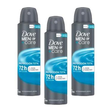 Imagem de Kit 3 Unidades Desodorante Aerosol Dove Men +Care Cuidado Total 150ml