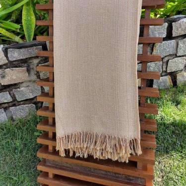 Imagem de Manta Xale Casal Algodão Decorativa 250x180 Caramelo - TEIXEIRA
