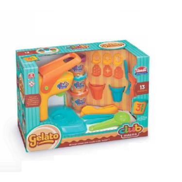 Imagem de Kit Massinha Modelar com Máquina Club Massa Gelato - Usual Brinquedos 