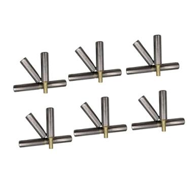 Imagem de Wswqop Solda na dobradiça de aço carbono versátil dobradiça fácil de usar dobradiças de cano soldável, 1.2cmx8cm