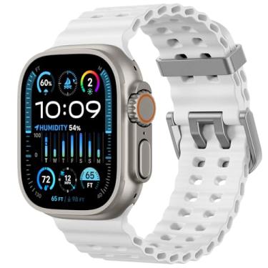 Imagem de Odbeai Pulseira masculina Ocean Sport compatível com Apple Watch Ultra 2 3/Ultra, de 49 mm, 46 mm, 45 mm, 44 mm e 42 mm, impermeável, para iWatch Ultra, 2/séries 11, 10, 9, 8, 7-1 SE, masculina