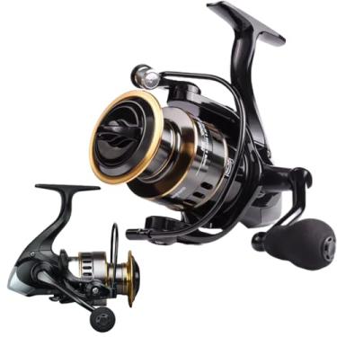 Imagem de MOLINETE DE PESCA PESADA ALTO MAR HE 7000-14 ROLAMENTOS - DRAG:16KG - CARRETEL E MANIVELA EM ALUMINIO PEIXE GRANDE