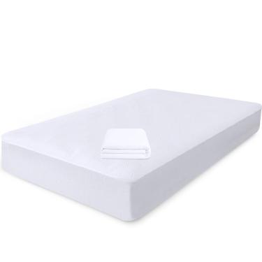Imagem de Capa Protetora de Colchão Viúva Impermeável 100% Silencioso de Malha Premium 128X188X36cm - bf Colchões