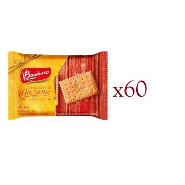 Imagem de Mini Biscoito Individual Bauducco Maizena 60 Saches