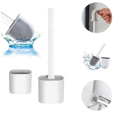 Imagem de Escova P/ Limpeza De Vaso Sanitário De Plástico Com Suporte - Ami, Bra