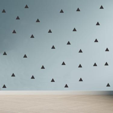 Imagem de Adesivo Decoração Infantil Triângulos Pretos 180 Unidades