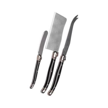 Imagem de Conjunto De (3 Peças), Facas Para Queijo Laguiole Luxo (Preto)
