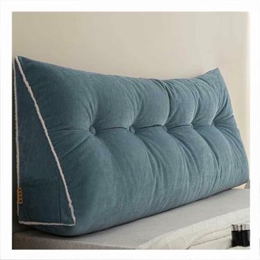 Imagem de LGEOELIAS Almofada de encosto de cama, almofada de cabeceira triangular, almofada de suporte de posicionamento do encosto, para hospitais, hotéis, sofás-cama, tatami, sofás, cadeiras de balanço