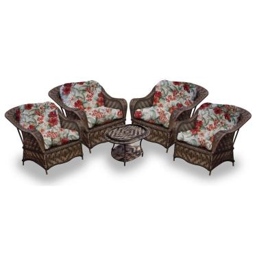 Imagem de Conj de 4 Poltronas + 1 Mesa Centro Gamboa