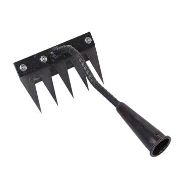 Imagem de Ｂｅｓｇａ Ancinho de capina, ancinho de jardim manual, aço, removedor de ervas daninhas de alta resistência, enxada de jardim para plantio, aração de vegetais e , 5 Dentes