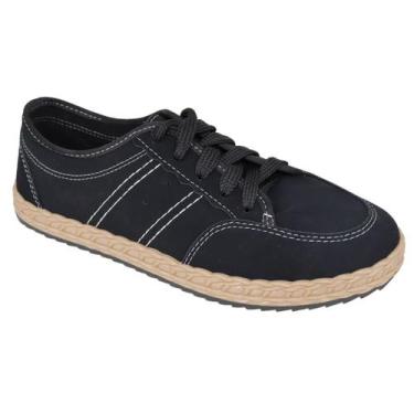 Imagem de Tênis Moleca Feminino Casual Pesponto 5696.337, Preto, 36
