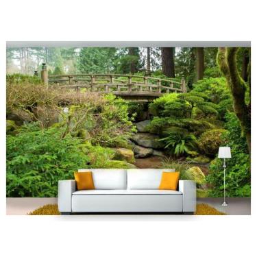 Imagem de Papel De Parede Cachoeira Natureza Outono 3D Nch137 - Você Decora