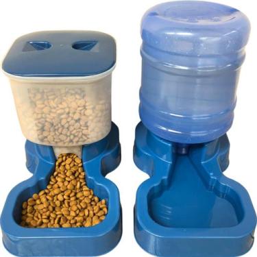 Imagem de Kit Bebedouro Comedouro Automático para Cães Cachorros Gatos Pet 10 Li