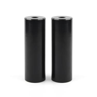 Imagem de POLSO Os pinos BMX Pegs Traseiros de Bicicleta, com uma frente de 10 mm e traseira de 14 mm, são um par de pinos de pé de bicicleta de aço durável projetados para uso no eixo BMX (pinos dianteiros),