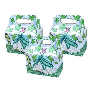 Imagem de Kit 10 Maletinhas Lembrancinha e Decoração Festa Infantil Tema Tiana O Sapo e a Princesa