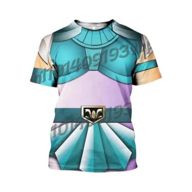 Imagem de Camiseta Masculina De Verão Anime Saint Seiya Cosplay Manga Curta Esta