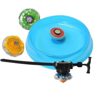 Imagem de Kit Pião de Batalha Beyblade com Arena 4 Pião Metálico Lançadores Infa
