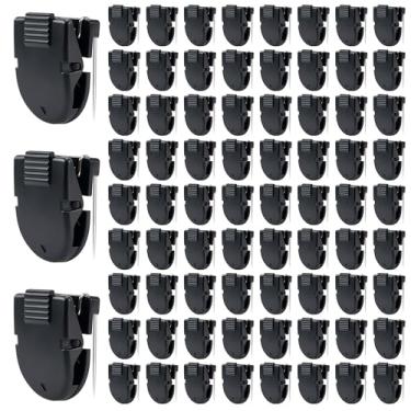 Imagem de DF DUALFERV Clipes de cubo para paredes de tecido - 75 peças de ganchos de cubo para fotos de escritório, notas, memorandos - Clipes de parede de painel de tecido divisória de tamanho padrão para