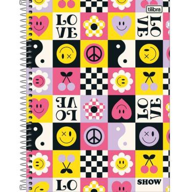 Imagem de Caderno Espiral Capa Dura Universitário 10 Matérias Show Feminino 160 Folhas Tilibra Estampa 2