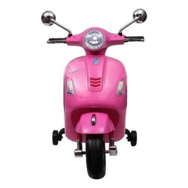 Imagem de Mini Moto Elétrica Rosa 12v Primavera Vespa Mn24131 - Toys Import