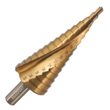 Imagem de Broca Escalonada Brasfort 4MM a 20MM - 9 Etapas