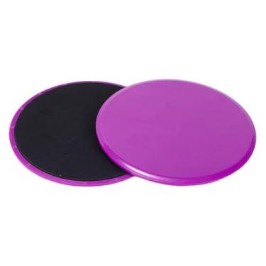Imagem de Pegciuho 2 peças de discos deslizantes, controles deslizantes de núcleo, equipamento de presente para exercícios, almofadas de equilíbrio para pés portáteis, Roxo