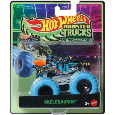 Imagem de Hot Wheels Monster Trucks Brilha Skelesaurus - Mattel