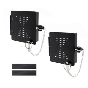 Imagem de LVACODV Tampa do amortecedor da mangueira de esgoto para trailer, tampa de extremidade durável para para-choques de trailer, serve para amortecedores quadrados de 10 cm, tampa de armazenamento de