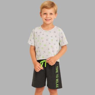 Imagem de Pijama Infantil Masculino Coqueiros Izitex, 01, Azul