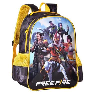 Imagem de Mochila de Costas com Capuz Oficial FREE FIRE Clio FR2497J