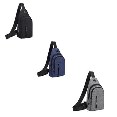 Imagem de Bolsa Mochila Masculina De Peito Tiracolo Pochete Bolsa Impermeável Transversal (Aleatorio)