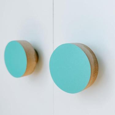 Imagem de 3 Puxadores Bola Infantil Porta Gaveta Móveis Cômoda Bebê - Hanger Dec