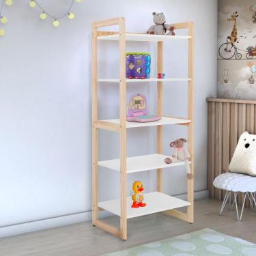 Imagem de Estante Infantil Alta para Livros e Brinquedos Diversos 64x150cm Color