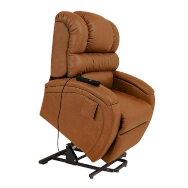 Imagem de Poltrona Imperial Reclinável Motorizada com Sistema Lift Couríssimo Império Estofados (HAVANA 865)