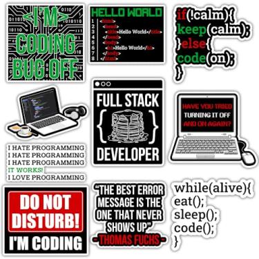 Imagem de BAVAHA (10 peças) Adesivos de Programador Programador Desenvolvedores, Codificadores, Programadores, Hackers, Geeks e Engenheiros Tecnologia de Codificação Presentes de Engenharia Decorações