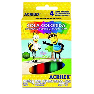 Imagem de Cola Colorida com 4 Cores 23gr - Acrilex