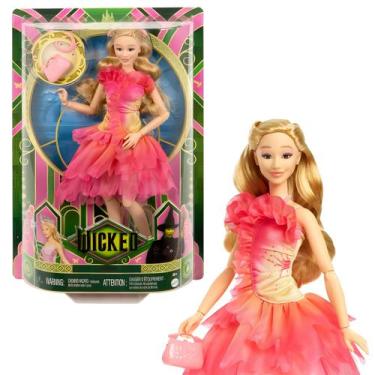 Imagem de Boneca Glinda Wicked Filme Mattel HXT63, Colorido, Barbie