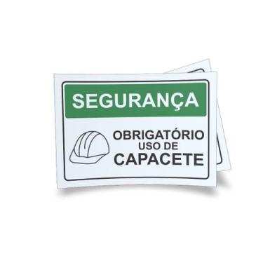 Imagem de Kit 3 Placas sinalização 15x21cm EM PVC PL(1039) - Tema: Obras Equipam