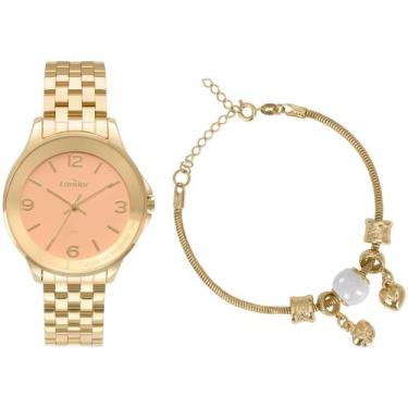 Imagem de Relógio Feminino Analógico Condor - COPC21AEAZ/K4T Dourado com Acessór