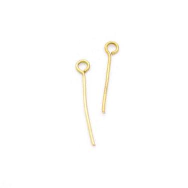 Imagem de Alfinete Contra Pino Metal Dourado 15mm 100pçs 8g - Macall